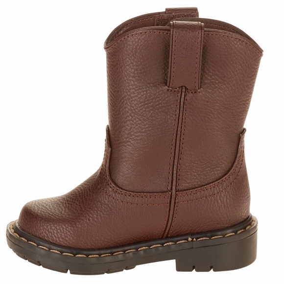 Dark Brown Pull-on Infant Boots Pre-walk Boots - Picture 3 of 7